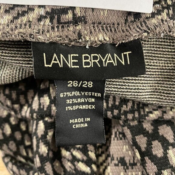 Lane Bryant Dress Size 26/28 Snake Print Cowl Neck Sleeveless Belted NWT DR-1519 - Picture 8 of 9